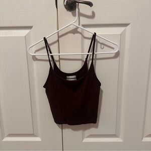 Urban outfitters brown cropped cami